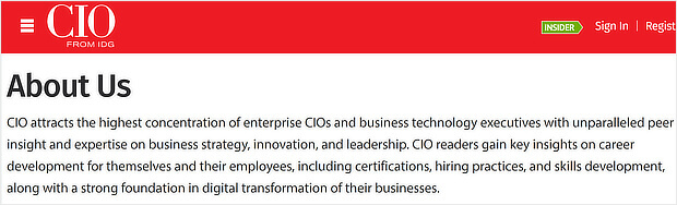 content-marketing-strategy-mission-cio - OptinMonster content strategy examples - cio mission