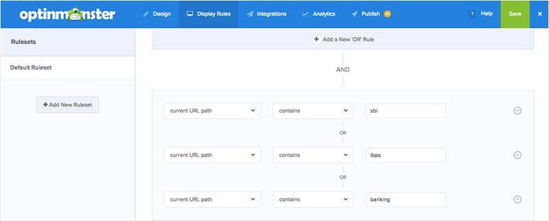pagetarget800 - OptinMonster Cracku targeted where campaigns could appear using OptinMonster's display rules.