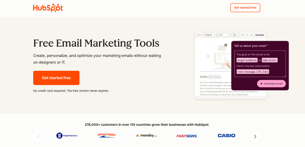 Hubspot - best email automation software - OptinMonster Hubspot - best email automation software