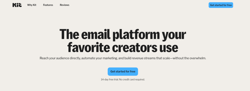 Kit - best email automation software - OptinMonster Kit - best email automation software