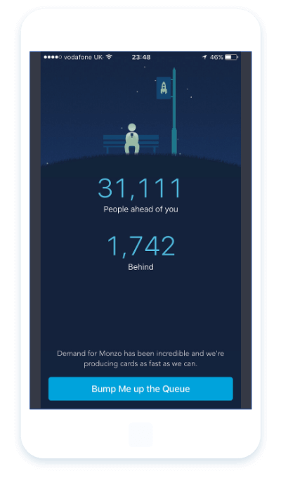 mobile-device monzo - OptinMonster monzo growth hack example