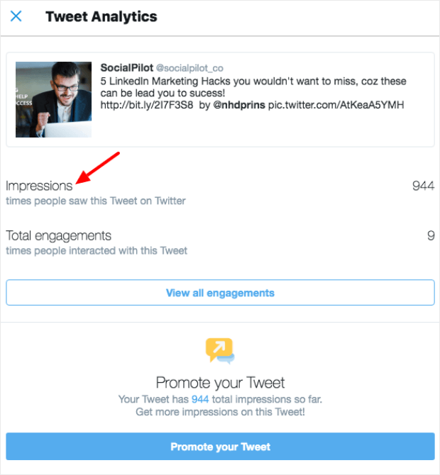 Tweet-Impressions - OptinMonster tweet impressions