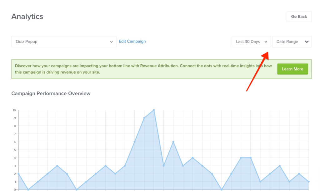 optinmonster native analytics screen - OptinMonster optinmonster native analytics screen